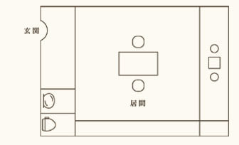 南館客室 間取り図